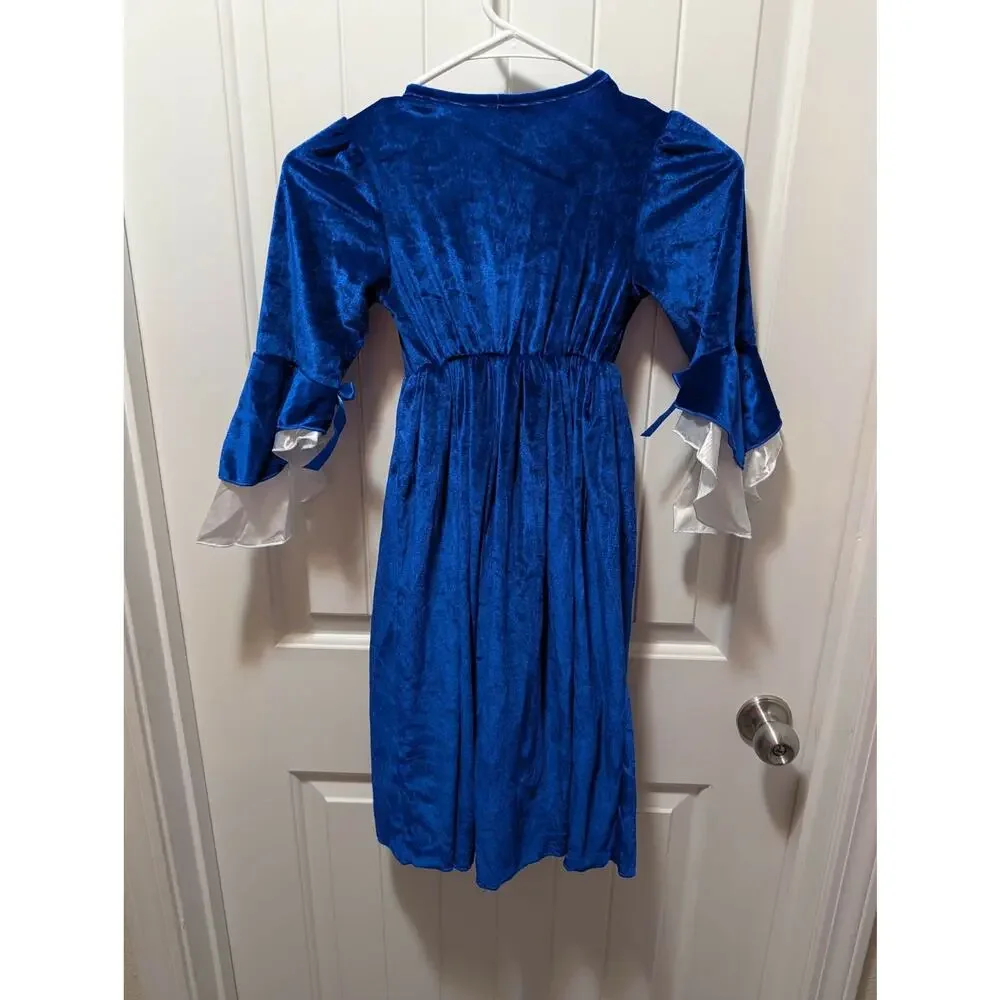 NEW! Renaissance Blue Dress Girls Medieval Princess Halloween Costume Cosplay